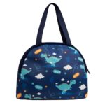 F Gear Nugget 7L Lunch Bag Padded Insulated Hot Cold Travel Tiffin Bag with 1 compartment &1 Front Pocket| Lightweight & Durable| Unique Playful & Fun Dino Print| Lunch bag for School, Travel & Picnic - Image 4