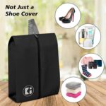 Kuber Industries Pack of 9 Travel Organizer | Travel Carrying Bag | Toiletry Pouch with Chain | Shoe Cover for Travel-Hiking-Adventure | Multipurpose Storage Organizer Bag | Black - Image 6