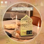 Haoser Wooden golden Ramadan Calendar Ramadan Mubarak Decor Eid Decoration Sign Ramadan Kareem Islamic Table Decor Ramadan Gifts,ramadan advent calendar - Image 7
