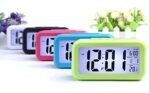 Avyaya Digital Alarm Clock Large LED Display Smart Backlight Battery Operated Alarm Table Clock with Automatic Sensor | Date & Temperature for Kids,Student Bedroom (Green) - Image 5