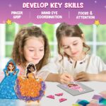 Smartivity Art & Craft Kit - Poke Art Princess Wonderland for Kids Ages 4, 5, 6, 7, 8, 9, 10 Years Old, Create 5 Princesses, 2 Castles & Unicorn, Smart Birthday Gift for Girls & Boys, Fun Activity Kit - Image 9
