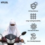 HYLOL Pure Cotton Innovative Stylish Printed Pattern Fancy Scarf With Sun Protection Cover Face Cotton Mask for Women's and Girls - Image 4