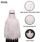 HYLOL Pure Cotton Innovative Stylish Printed Pattern Fancy Scarf With Sun Protection Cover Face Cotton Mask for Women's and Girls - Image 5