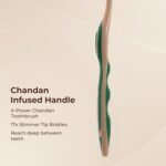 White N Fresh X-Power Chandan Toothbrush (Pack of 4) | 17x Slimmer Tapered Bristles for Deep Gum Care | Chandan Essence Handle | Built-in Tongue Cleaner | Soft PBT | Multicolor Adult Pack - Image 4