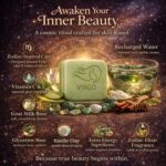 Virgo Zodiac Soap | Organic, Handmade Ayurvedic | Goat Milk & Glycerine | Walnut Scrubber | Green | 100g | Ideal Astrology Gift (1, Virgo) - Image 5