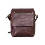 Full-Grain Leather Chest Pack | Ergonomic Teardrop Sling Bag for Men | Anti-Theft Urban Body Bag with Adjustable Padded Strap (Chocolate) | Ultra Slim - Image 10