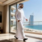 Men's Thobe Muslim Clothes Long Sleeve Middle East Saudi Kaftan Islamic Abaya Dubai Arab Robe - Image 5