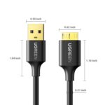 UGREEN Micro USB 3.0 Cable Type A to Micro B Male Hard Drive Cord 5Gbps Data Sync and Charging Wire Compatible with Galaxy S5, Note 3, HDD, WD My Passport/Elements Drives 1M - Image 9