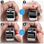 Digital Tally Counter Finger Ring | Electronic LCD Tasbeeh & Jap Mala Counter | Portable Handheld Digit Clicker Machine for Meditation, Sports | Multicolor valamji (Metal, Pack of 1) - Image 6