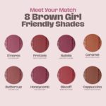 LAMIOR Blurry Fudgy Matte Lip Tint - Long Lasting, Transfer Proof & Hydrating Lip Tint, Enriched with Jojoba Oil, Almond, Mango, Cocoa & Coffee Extracts with Cushion Applicator, (Pretzels, 4 ML) - Image 10