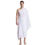 JIAHG Fabric Muslim Men Ihram Hajj Towel Set for Umrah or Hajj Middle East Saudi Arab Islamic Dress Dubai Ehram Ahram Clothing - Image 4