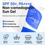 Isntree Hyaluronic Acid Watery Sun Gel Spf 50+ Pa++++ 1.69 Fl Oz,8 Types Of Hyaluronic Acid,Strong Protection Against Uva And Uvb Rays,No White Cast,Reef-Safe,Non-Nano Sunscreen For All Skin Type - Image 5