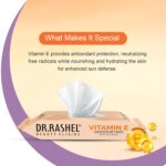 DR.RASHEL Vitamin E Sunscreen Wipes | SPF 15 Sun Protection | With Vitamin E | Moisturizing & Nourishing | UV Protection Wipes | Travel-Friendly & Portable | For Face & Skin | 8 Each | Pack of 3 - Image 6