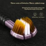 3-Sided Toothbrush | Ultra Soft Bristles for Deep Cleaning | Triple Action Manual Toothbrush | Triple Head Design for 360° Cleaning | Eco-Friendly & Gentle on Gums (Multicolor) (1) - Image 7