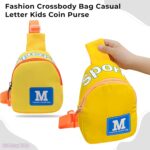 BEMBIKA�Baby Essential Adorable and Functional Baby Shoulder Bag for Kids, Small Bags for Girls & Boys, Stylish Daypack Cross Body Sling Bag - Yellow - Image 3