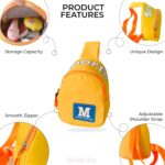 BEMBIKA�Baby Essential Adorable and Functional Baby Shoulder Bag for Kids, Small Bags for Girls & Boys, Stylish Daypack Cross Body Sling Bag - Yellow - Image 5