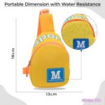 BEMBIKA�Baby Essential Adorable and Functional Baby Shoulder Bag for Kids, Small Bags for Girls & Boys, Stylish Daypack Cross Body Sling Bag - Yellow - Image 6