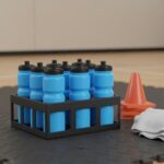 8-Hole Water Bottle Rack Portable Football Training Stand Quick Reach Drink Holder for Coaches, Athletes, Dark Blue | Hydration Fitness Equipment & Gear Running Yoga Sporting - Image 6