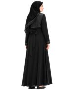 Mehar Hijab Nadeen Black Abaya with Hijab Shwal for Women| Elegant Modest Islamic Wear - Image 3