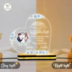 Personalized Islamic LED Acrylic Lamp for Couples | Custom Engagement Gift with Quran Ayat Design | Muslim Wedding Decor Light | Nikah Anniversary Keepsake | Night Lamp for Home Decor - Image 5