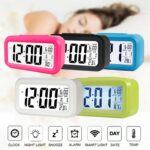 Digital Alarm Clock Table Clock for Students, Home, Office, Corporate with Automatic Sensor, Date & Temperature (Black Digital) ABS Material, 14 W x 8 H Centimeters - Image 6