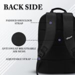 F Gear Yoko Black 10 L Compact Laptop Backpack | Water-Resistant Lightweight Casual Backpack for Office, College & Travel | Compact Laptop with Padded 17 Inch Sleeve, Quick Access Pocket & YKK Zippers - Image 6