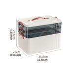 Portable Medical Box Elegant Emergency Storage Box for Car Family Use Travel 3 Layer | Health & Beauty | Health Care | First Aid | Kits & Bags - Image 3