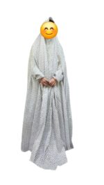 RBLISS CG Women's crepe Cotton Eharam/Ahram/Ihram for Hajj or Umrah/Solid Abaya Hijab (Free Size/Islamic Prayer Dress- Assorted Design Print - Image 4