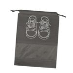 TRENDIVIBE Travel Shoe Bag Non Woven Drawstring Shoes Storage Bag Convenient Dust Cover Grey 32x44cm - Image 3