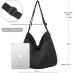 FUOCO Canvas Messenger Bag for Men Women - Vintage Crossbody Sling Bag for Laptop Travel Office College Gym - Aesthetic Shoulder Handbag One Side Tote Bag - Image 4