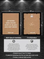ROXOVA Ayatul Kursi Wall Frame | Islamic Calligraphy Wall Art with Black Frame | 13 x 10 Inch Framed Poster | Spiritual Home & Office Decor - Image 6