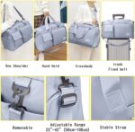 NISHIV Travel Duffle Bag with Large Capacity Multi Functional Bag Gym Travel Oxford Fabric Lightweight Waterproof with Shoes Compartment Sports Yoga Gym Bag Duffle Fitness Soft Nylon (Multi Color) - Image 3