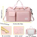 NISHIV Travel Duffle Bag with Large Capacity Multi Functional Bag Gym Travel Oxford Fabric Lightweight Waterproof with Shoes Compartment Sports Yoga Gym Bag Duffle Fitness Soft Nylon (Multi Color) - Image 4