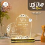 Personalized LED Lamp | Islamic Acrylic Light Quranic Couple Blessing | Wedding Gift for Bride Groom | Engagement Gift | Nikah Mubarak Wedding | Muslim Housewarming Table Decoration - Image 3