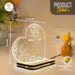 Personalized LED Lamp | Islamic Acrylic Light Quranic Couple Blessing | Wedding Gift for Bride Groom | Engagement Gift | Nikah Mubarak Wedding | Muslim Housewarming Table Decoration - Image 4