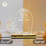 Personalized LED Lamp | Islamic Acrylic Light Quranic Couple Blessing | Wedding Gift for Bride Groom | Engagement Gift | Nikah Mubarak Wedding | Muslim Housewarming Table Decoration - Image 5