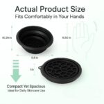 Foldable Ice Face Bowl for Skincare, BPA-Free Food-Grade Silicone, Pore Tightening and Cooling Facial Massage, Black - Image 5