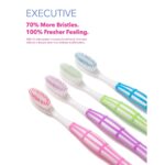 WISHLIST Lotus Brush Flex Ultra Soft Toothbrush | Manual Brush with Gentle Soft Bristles (Pack of 4) - Image 5