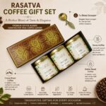 Rasatva Brew Box Coffee Gift Hamper – 3 Premium Coffee Blends with Brass Scoop | Gourmet Gift Set for Corporate Gifting, Employees, Men & Women | Anniversary & Festive Hamper - Image 3