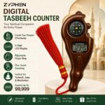 Zyphen Digital Tasbeeh Hand Tally Counter Finger Ring Digital Counting Machine Counter Tasbeeh & Jaap mala for Counting Purpose with LED (1 Pc) - Image 4