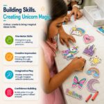 NESTA TOYS Art & Craft Kit for Kids – DIY Unicorn Fridge Magnets | Travel Toys & Creative Activity for Kids | Paint 10 Magnets Recycled Paper | Birthday Gift for Boys & Girls Age 5-12 - Image 4