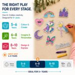 NESTA TOYS Art & Craft Kit for Kids – DIY Unicorn Fridge Magnets | Travel Toys & Creative Activity for Kids | Paint 10 Magnets Recycled Paper | Birthday Gift for Boys & Girls Age 5-12 - Image 5