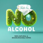 Mamaya Bamboo Baby Wipes (Pack of 3) | Enriched with Virgin Coconut Oil & Aloe Vera | pH 5.5 Alcohol-Free Wipes for New Born Baby | Wet Wipes for Baby Combo Offers - Image 5