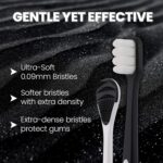 Assure Senso Foam Toothbrush for Adults | Ultra Soft Tooth Brush | Soft Bristle Toothbrush | 5000 Micro Bristles | 0.09mm Feather-Light Tips for Sensitive Gums | Multicolor Pack of 1 - Image 4