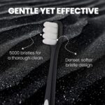 Assure Senso Foam Toothbrush for Adults | Ultra Soft Tooth Brush | Soft Bristle Toothbrush | 5000 Micro Bristles | 0.09mm Feather-Light Tips for Sensitive Gums | Multicolor Pack of 1 - Image 5