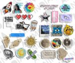 Vinyl 50pcs Demon Aesthetic Fanart Self Adhesive Sticker Pack Water Bottle Travel Case Guitar Luggage Motorbikes (Water Resistant Scratch Resistant Residue-Free Removal) 10 cm - Image 4