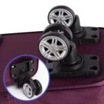 Rolling Duffle Bag with Wheels, Expandable Foldable Travel Duffle Bag with Telescopic Handle, Portable Wheeled Luggage Bag for Travel, Lightweight Foldable Suitcase Bag for Men & Women (Maroon) - Image 7