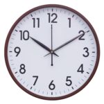 Webelkart Premium Plastic Wall Clock for Home and Office Decor/Office Wall Clocks/Wall Clock for Living Room (Brown) - Wall Watch for Home - Image 4