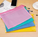Mesh Zipper Pouch Folder A5 Size – Multi-Color Document Storage Bag with Zip Lock for Office, School & Travel (3) - Image 4