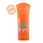Lotus Herbals Safe Sun 3 In 1 Tinted Daily Sunscreen SPF 40 PA+++ | In Vivo Tested | Tinted Matte Look | UVA & UVB Protection | Non-Greasy | No White Cast | For All Skin Types | For Women & Men | 100g - Image 3